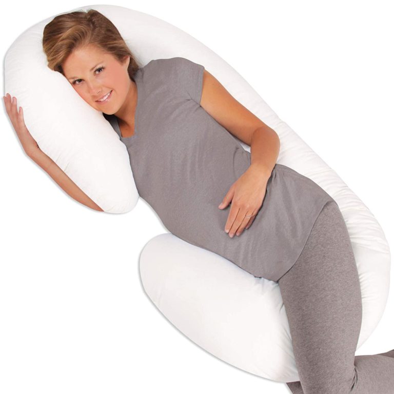 C-Shaped-Maternity-Support-Pillow