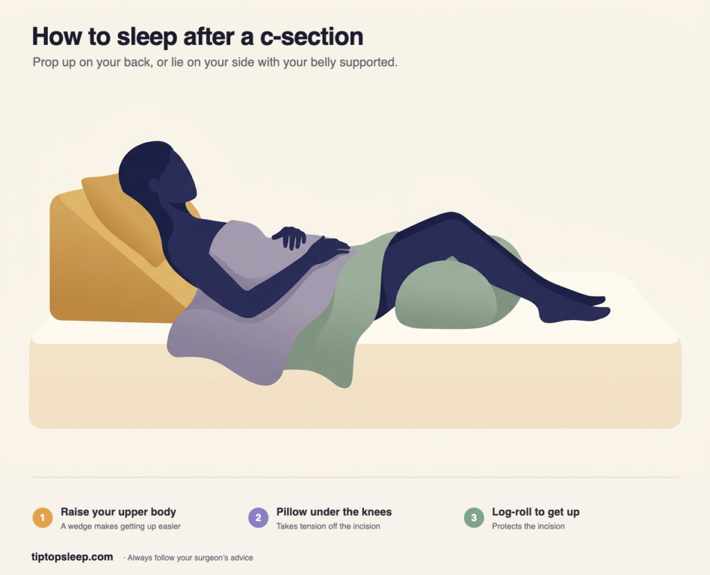 How to Sleep After a C-Section (2026): Positions, Timeline & Comfort Tips