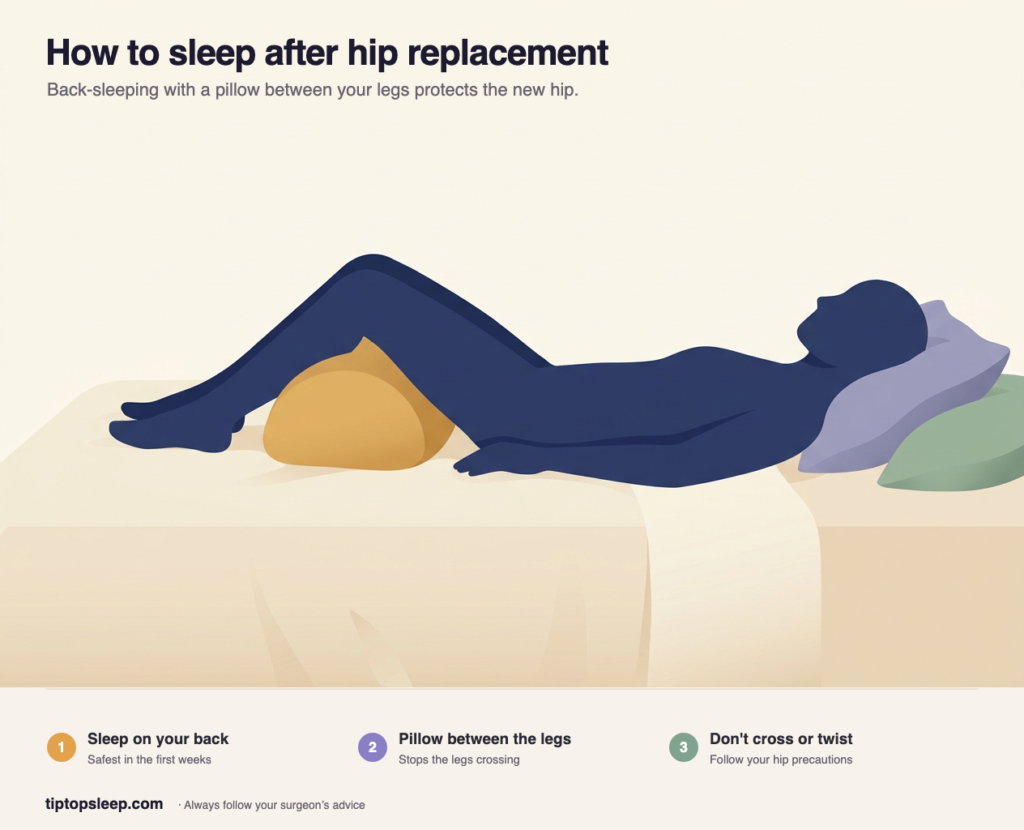 How to Sleep After Hip Replacement Surgery (2026): Safe Positions & Timeline