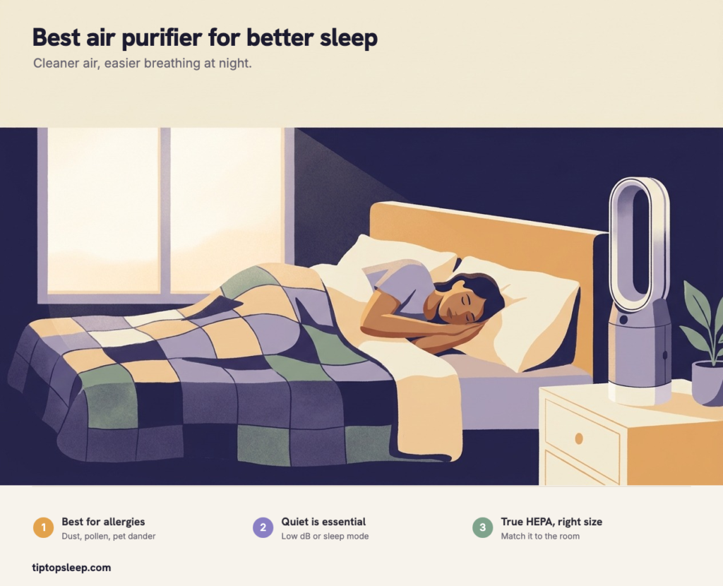 Best Air Purifier for Better Sleep (2026): Quiet HEPA Picks Best Air Purifier for Better Sleep (2026): Quiet HEPA Picks