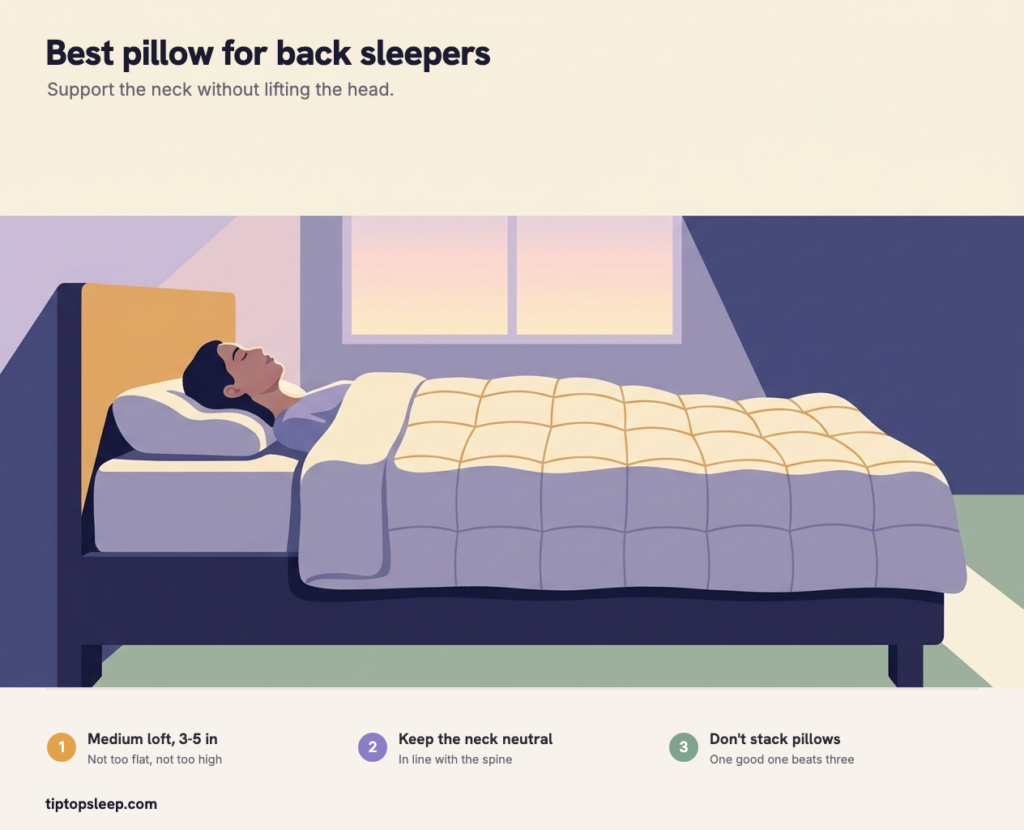 Best Pillow for Back Sleepers (2026): Loft, Support Guide Best Pillow for Back Sleepers