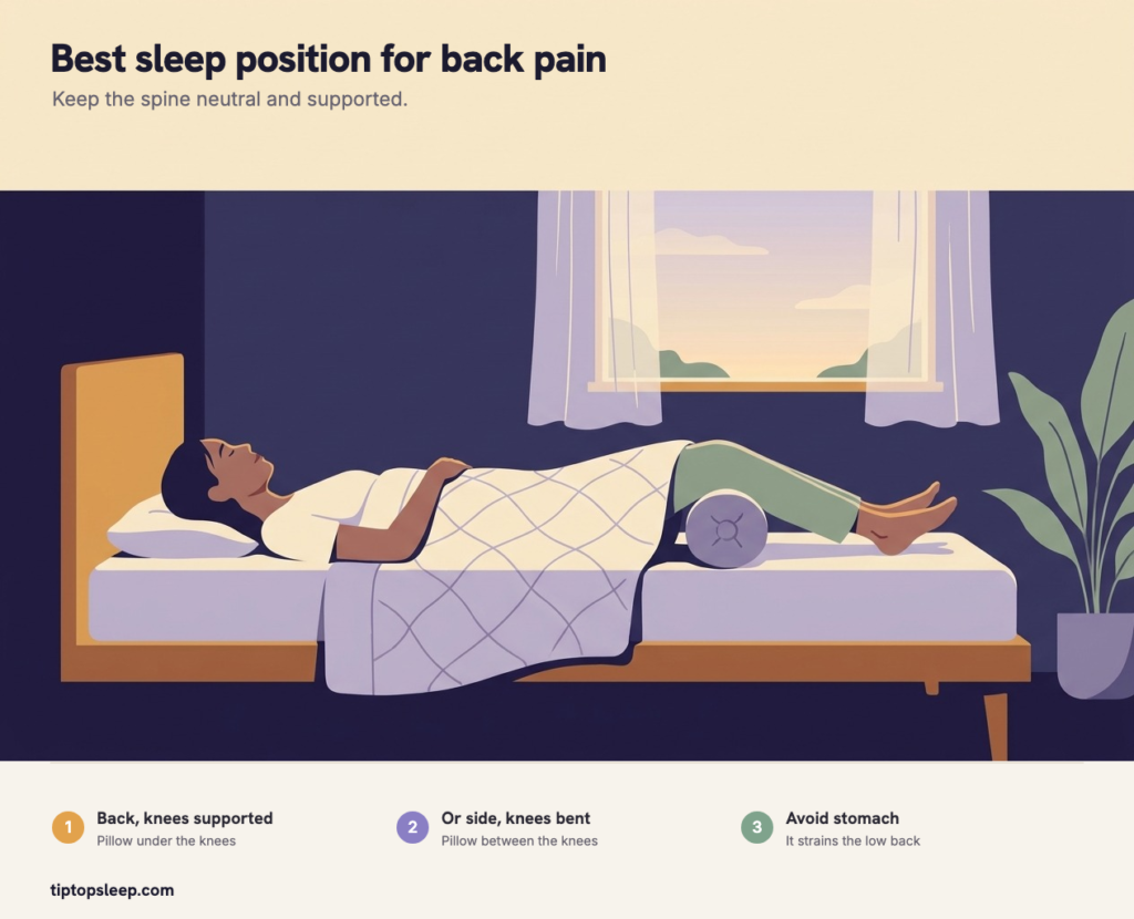 Best Sleeping Position for Lower Back Pain (2026) Best Sleeping Position for Lower Back Pain