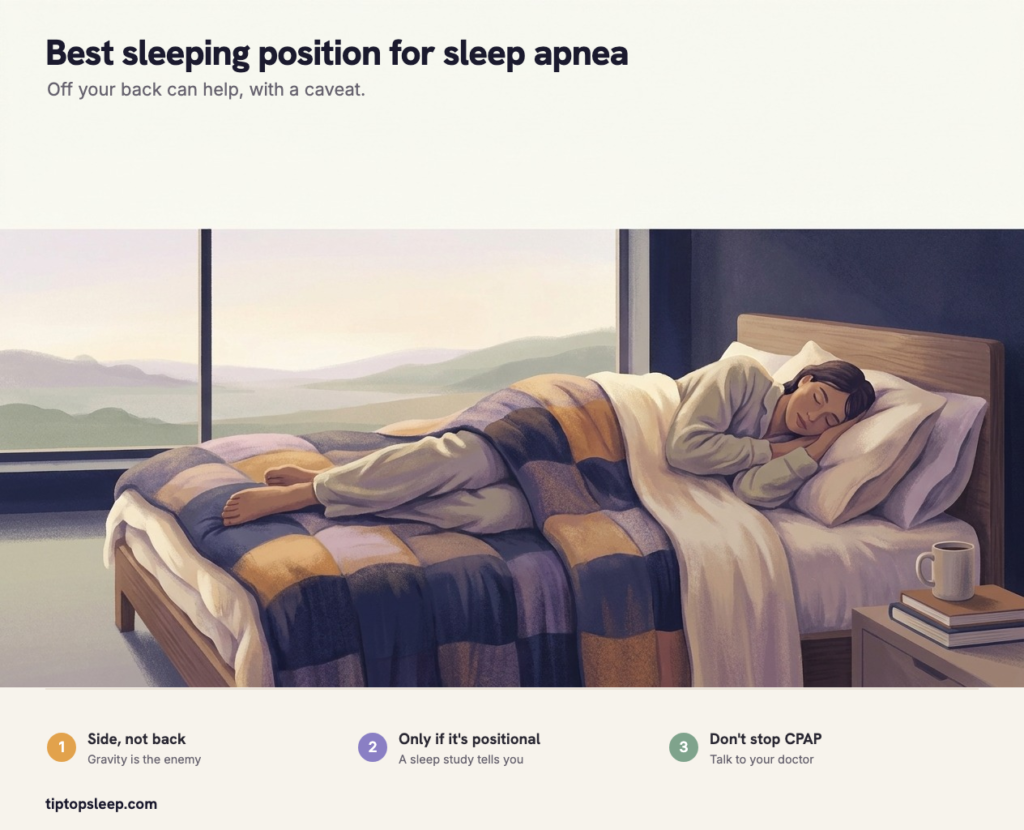 Best Sleeping Position for Sleep Apnea (2026) Best Sleeping Position for Sleep Apnea (2026)