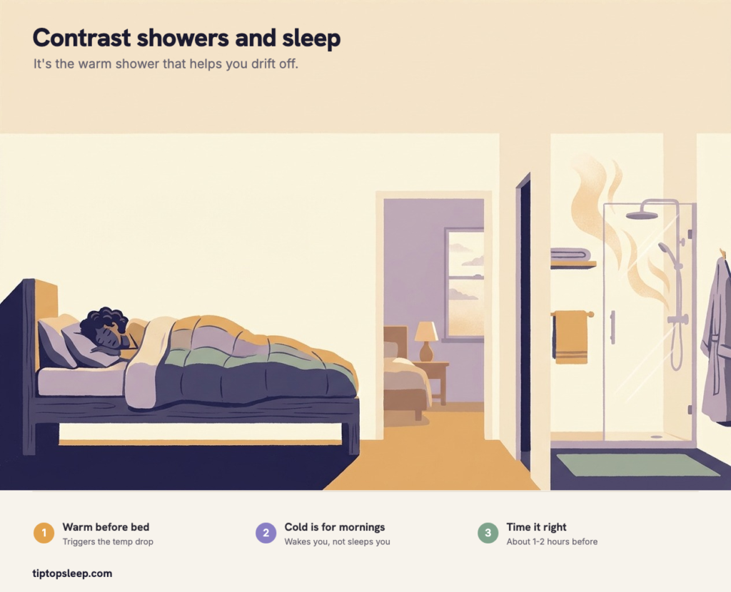Contrast Shower Benefits: Do They Help You Sleep? (2026) Contrast Shower Benefits: Do They Help You Sleep?
