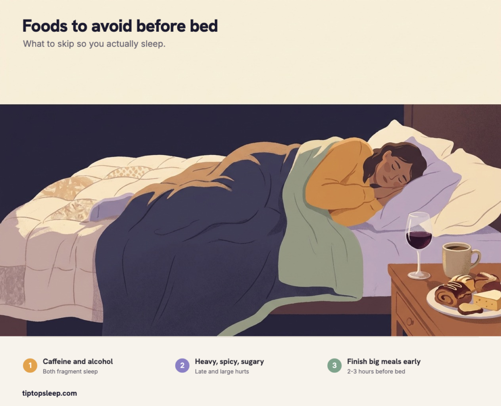 Foods and Drinks to Avoid Before Bed (2026) Foods and Drinks to Avoid Before Bed