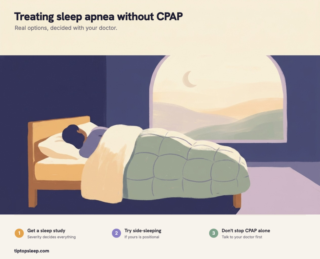 How to Treat Sleep Apnea Without CPAP (2026): Real Options How to Treat Sleep Apnea Without CPAP (2026): Real Options