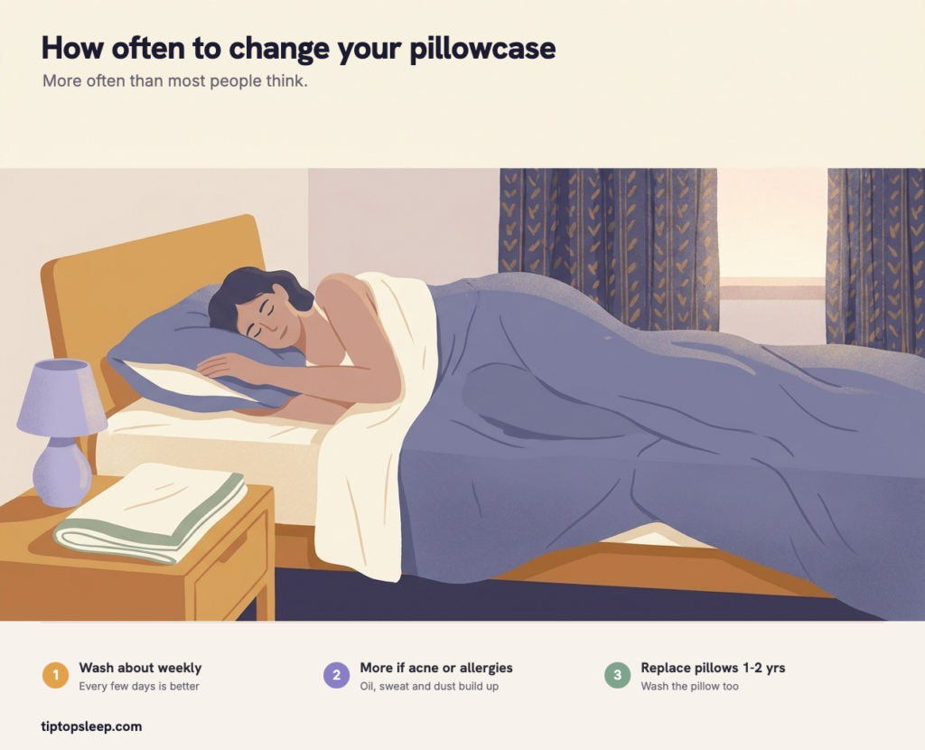 How Often Should You Change Your Pillowcase? (2026) How Often Should You Change Your Pillowcase? (2026)