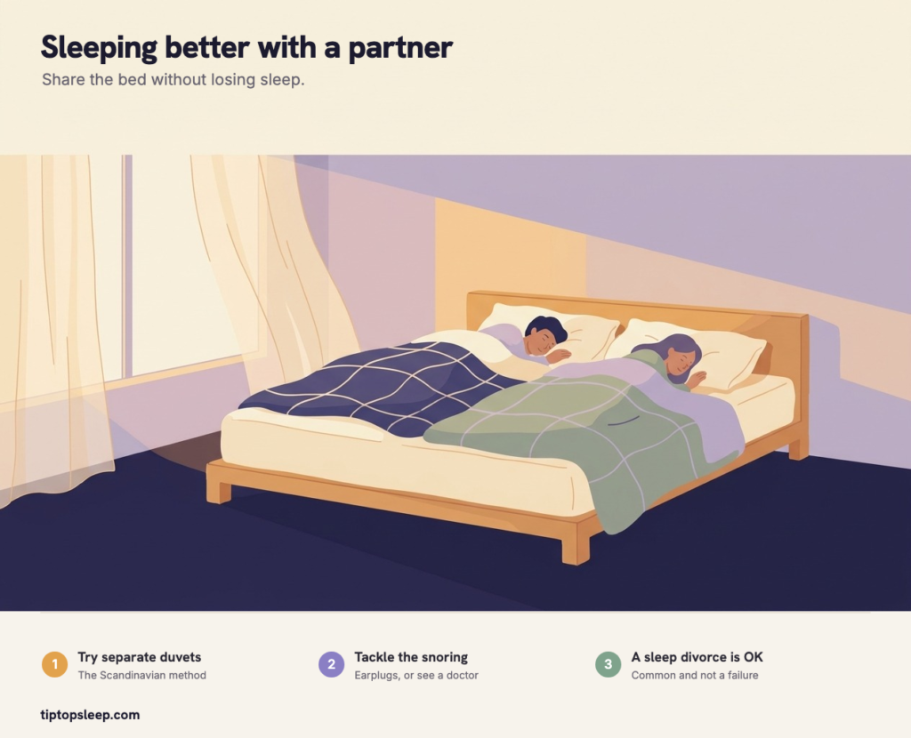 How to Sleep Better With a Partner (2026): Real Fixes How to Sleep Better With a Partner