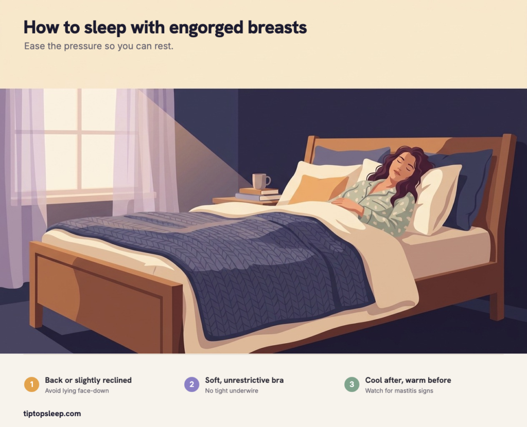 How to Sleep With Engorged Breasts (2026): Best Positions How to Sleep With Engorged Breasts (2026): Best Positions