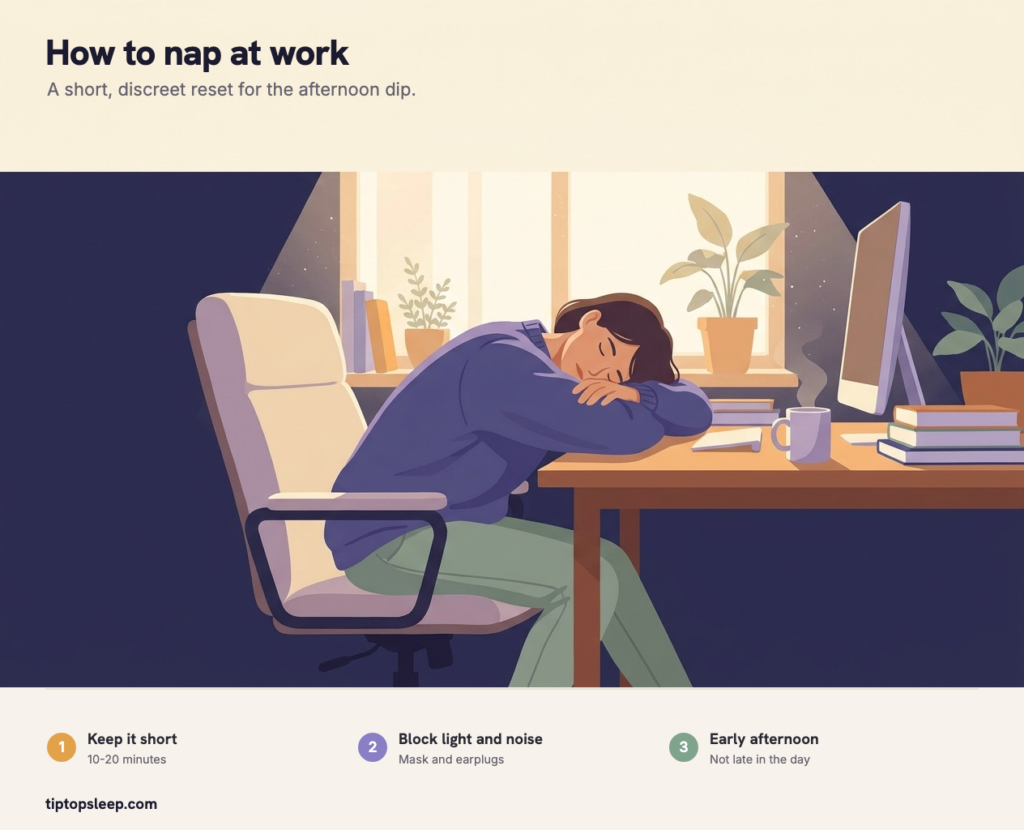How to Nap at Work (2026): Length, Timing & Where to Do It How to Nap at Work