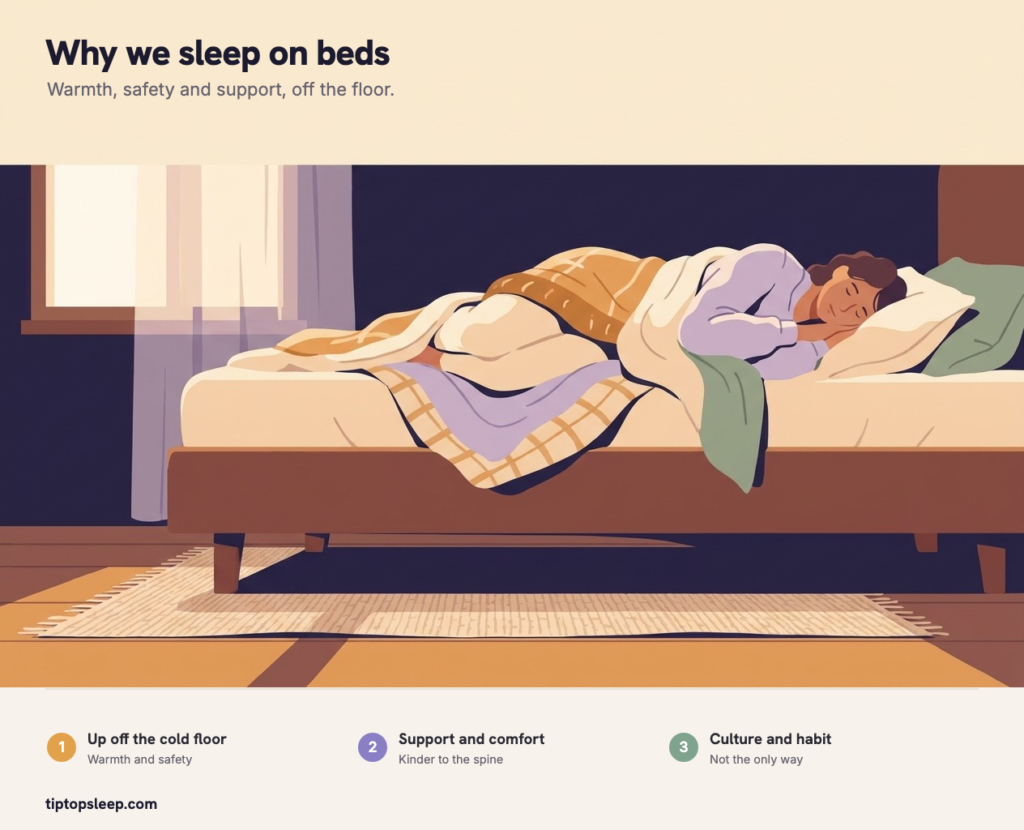 Why Do We Sleep on Beds? The Real History (2026) Why Do We Sleep on Beds? The Real History