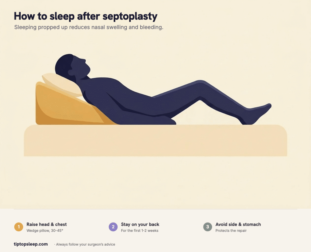 How to Sleep After Septoplasty (2026): Best Position & Timeline